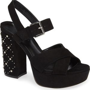 EUC Embellished Platform Heels